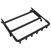 vidaXL Suporte dobrável para guitarras 5 secções 74x41x66 cm aço preto