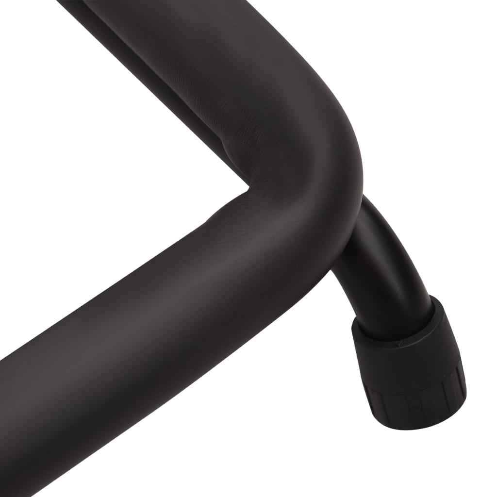 vidaXL Suporte dobrável para guitarras 5 secções 74x41x66 cm aço preto