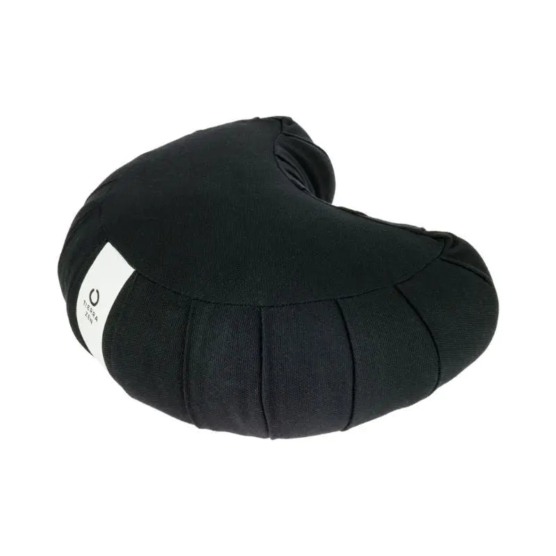Zafu meia lua com sumaúma - Preto