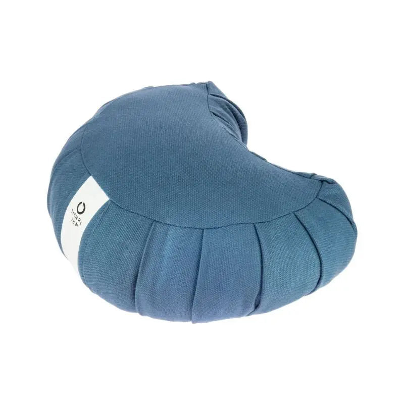 Zafu meia lua com sumaúma - Azul