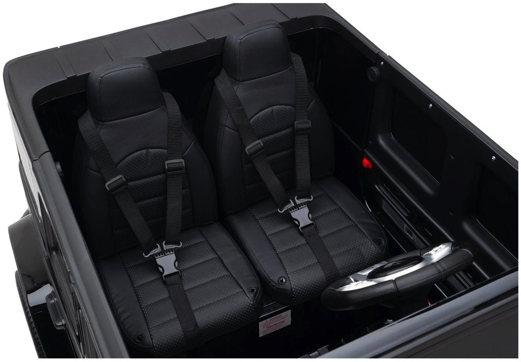 2 persoons Mercedes G63 AMG, 24v en 4x4 kinder accu voertuig!