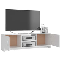 vidaXL Móvel de TV 120x30x37,5 cm contraplacado branco