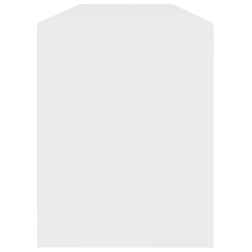 vidaXL Móvel de TV 120x30x37,5 cm contraplacado branco