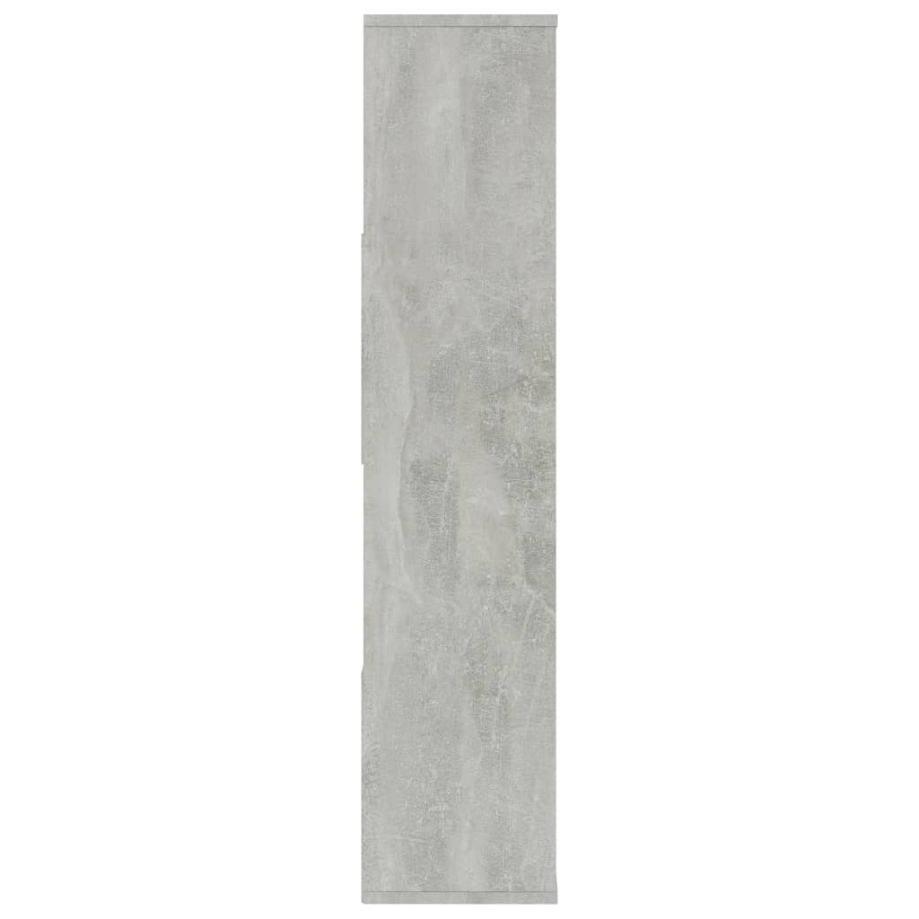vidaXL Divisória/estante 110x24x110 cm contraplacado cinzento cimento