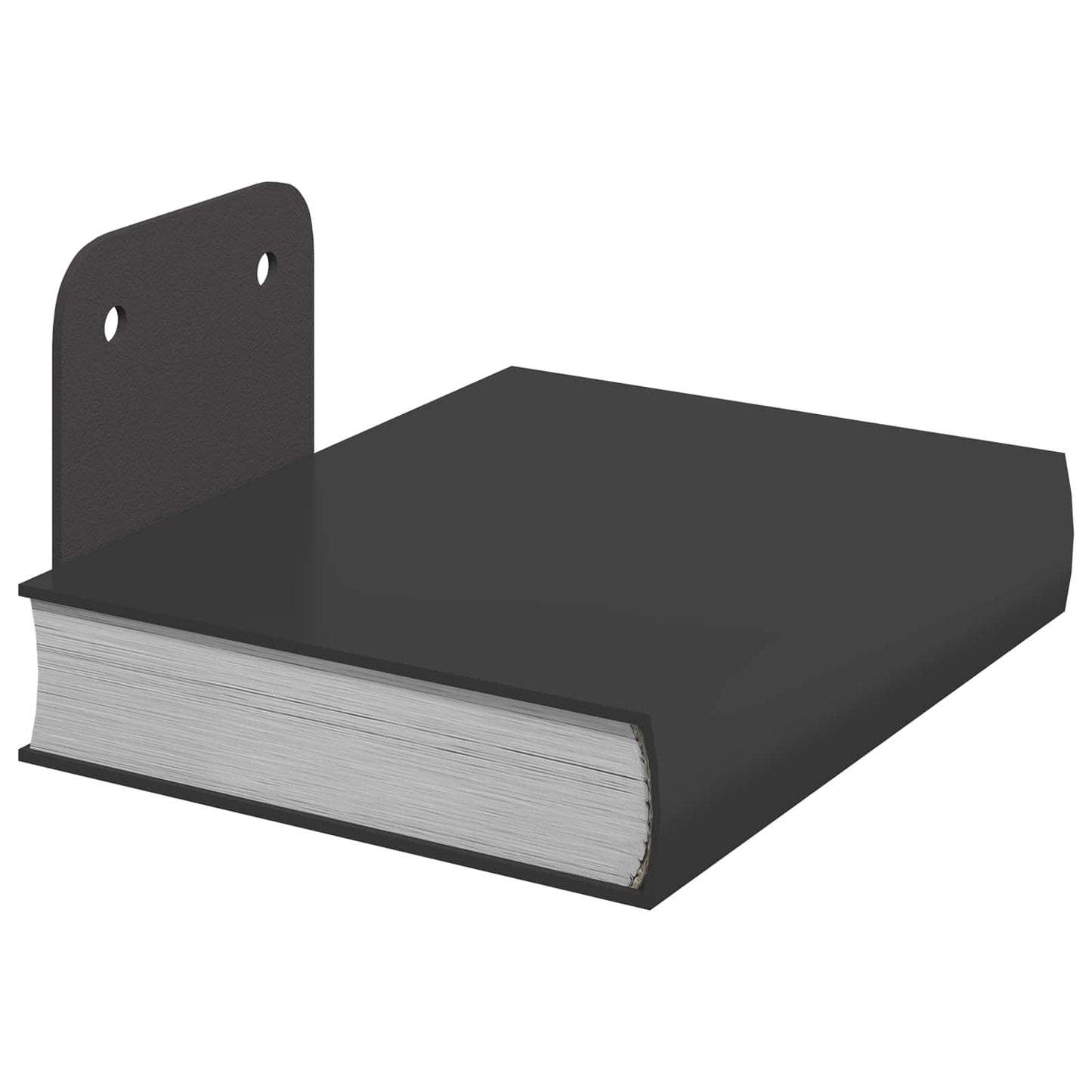 vidaXL Prateleira de Parede 4 pcs Preto 6 x 10.8 x 6.6 cm