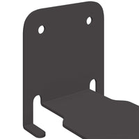 vidaXL Prateleira de Parede 4 pcs Preto 6 x 10.8 x 6.6 cm