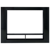 vidaXL Móvel de TV 152x22x113 cm derivados de madeira preto brilhante