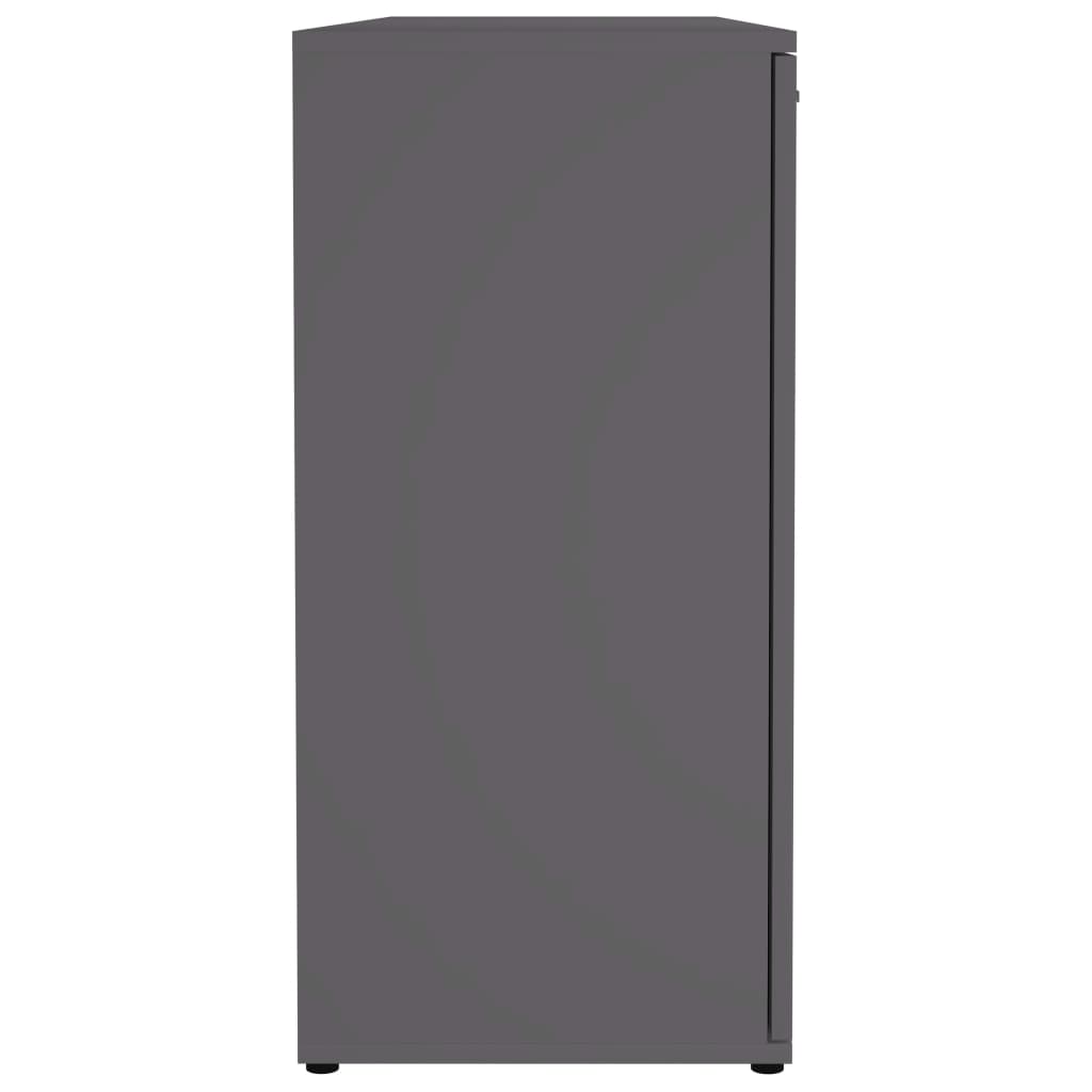 vidaXL Aparador 120x35,5x75 cm derivados de madeira cinzento