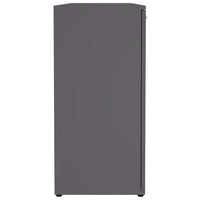 vidaXL Aparador 120x35,5x75 cm derivados de madeira cinzento