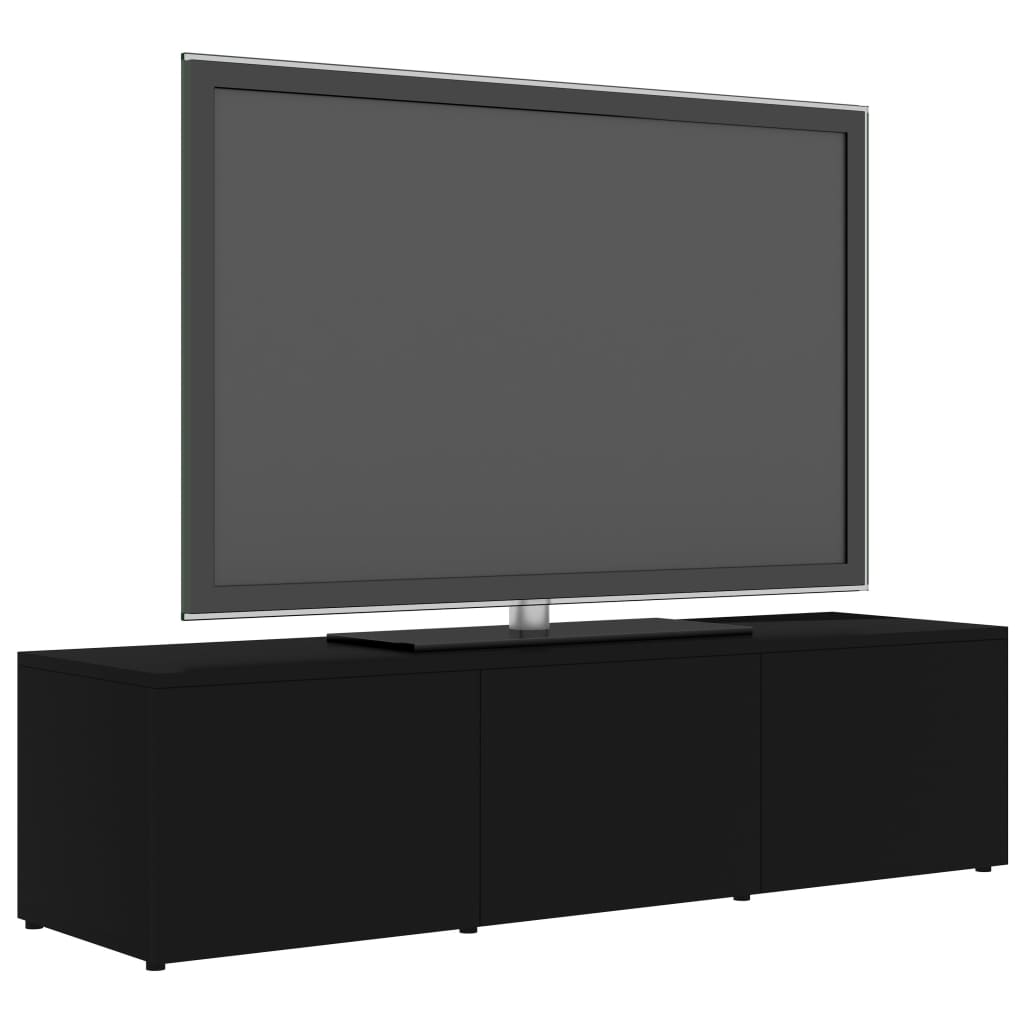 vidaXL Móvel de TV 120x34x30 cm derivados de madeira preto