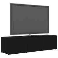 vidaXL Móvel de TV 120x34x30 cm derivados de madeira preto