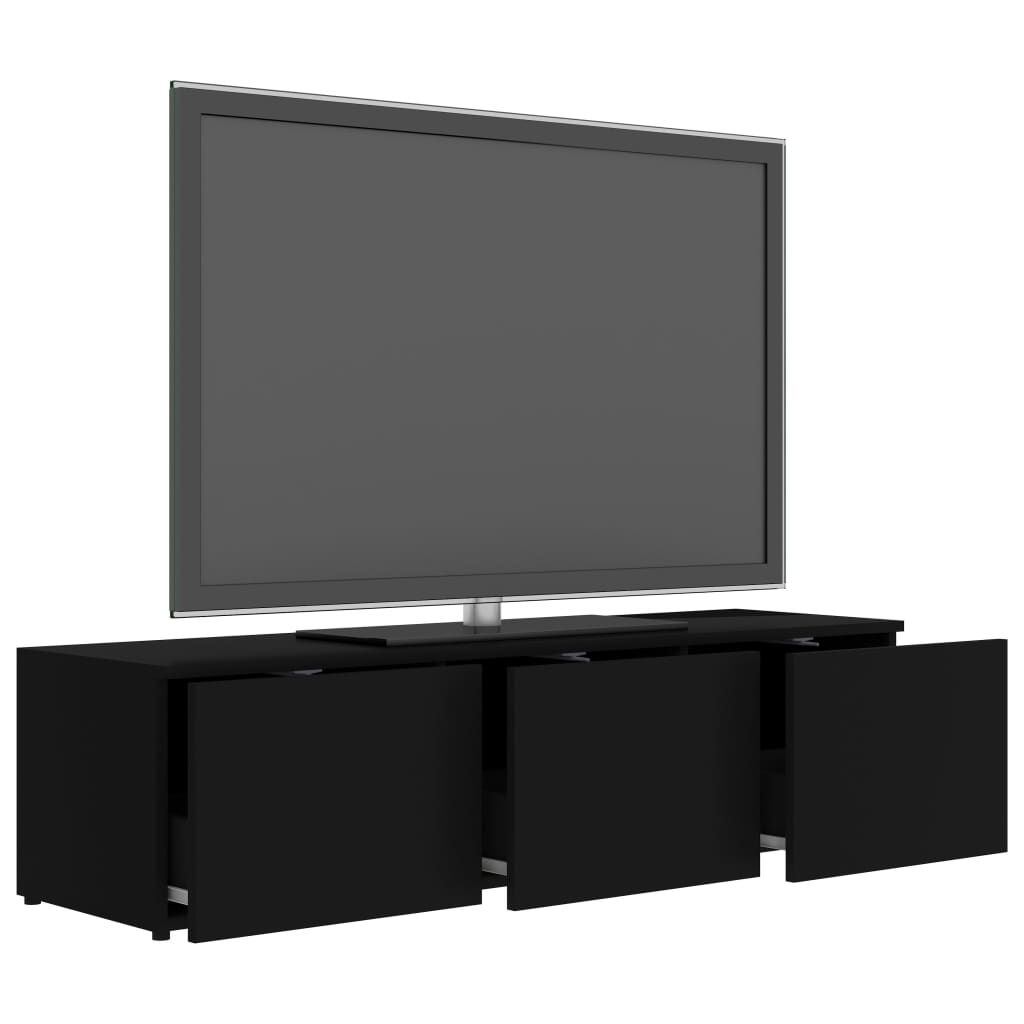 vidaXL Móvel de TV 120x34x30 cm derivados de madeira preto