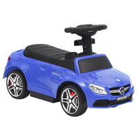 vidaXL Carro infantil de empurrar Mercedes-Benz C63 azul