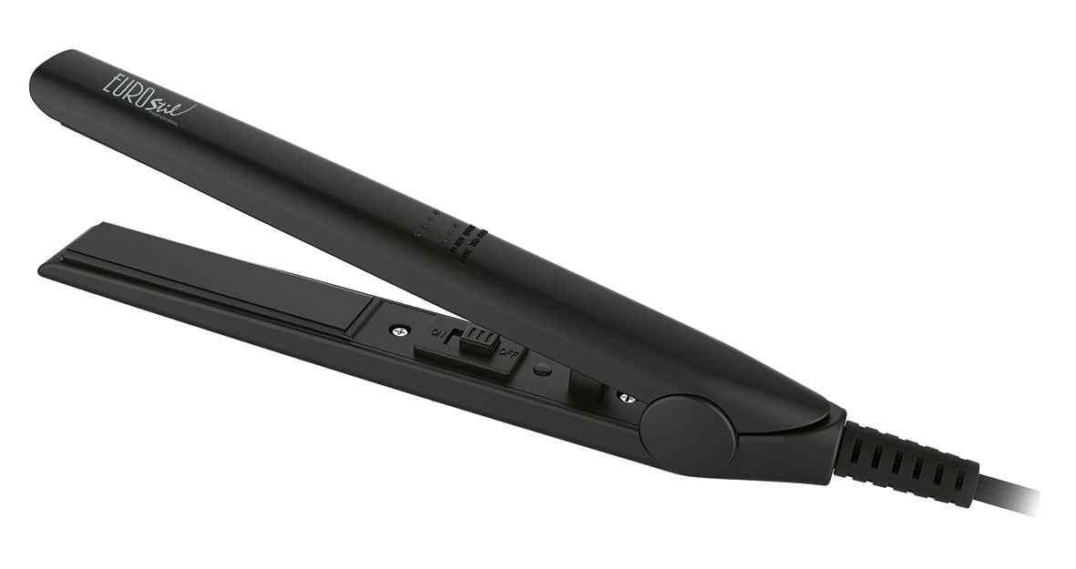 Eurostil Ceramica Mini Plancha Negra 22W 1Un