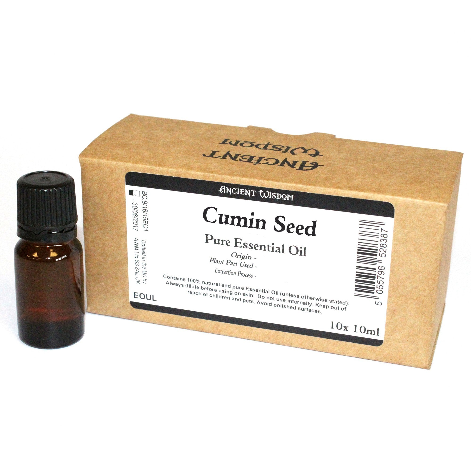 10x 10ml Cumin Seed Essential Oil Unlabelled