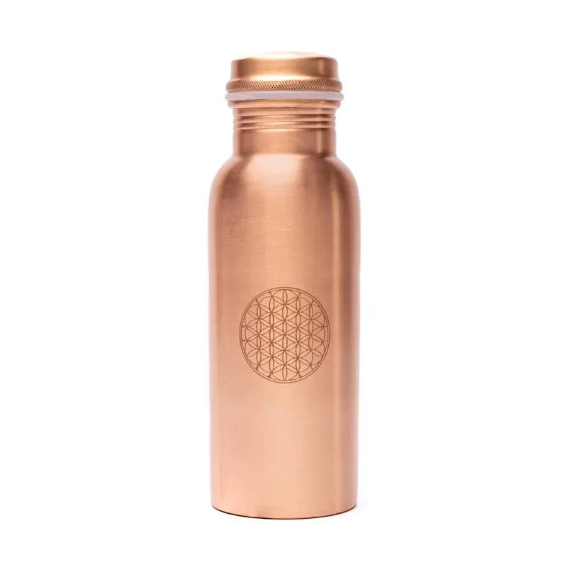 Garrafa de água em cobre 500 ml - Flor da vida