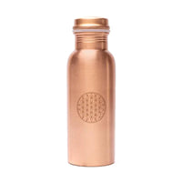 Garrafa de água em cobre 500 ml - Flor da vida