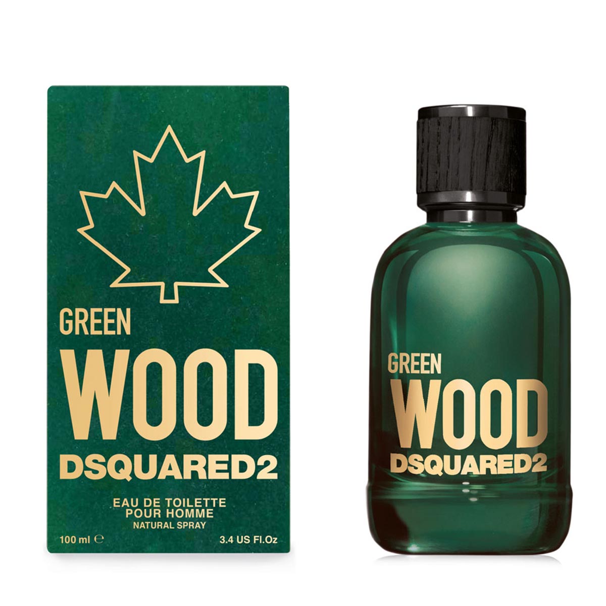 DSQUARED DSQUARED2 GREEN WOOD EAU DE TOILETTE POUR HOMME 100ML VAPORIZADOR