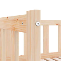 vidaXL Sofá-cama de puxar 2x(80x200) cm madeira de pinho maciça