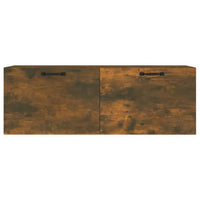 vidaXL Armário parede 100x36,5x35 cm madeira processada carv. fumado