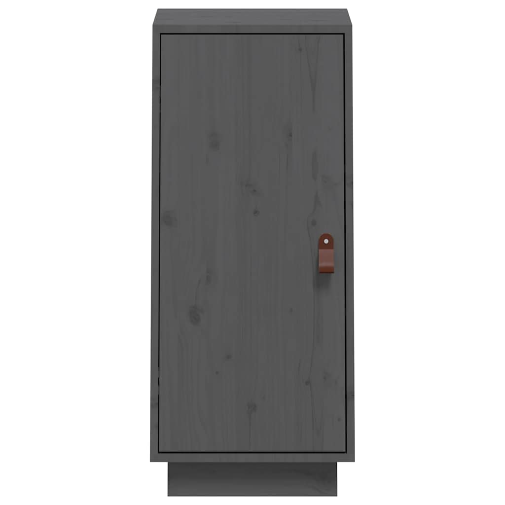 vidaXL Aparador 34x40x75 cm madeira de pinho maciça cinza