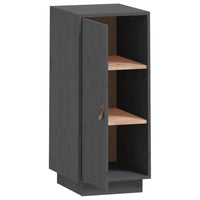 vidaXL Aparador 34x40x75 cm madeira de pinho maciça cinza