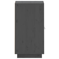 vidaXL Aparador 34x40x75 cm madeira de pinho maciça cinza