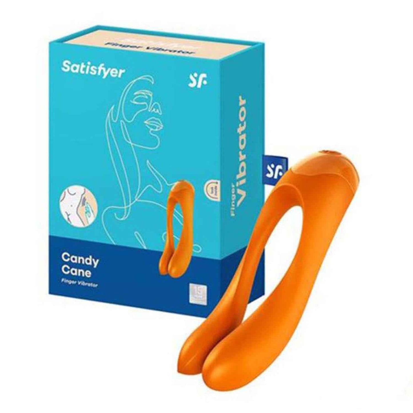 Satisfyer Candy Cane Vibrador Dedo 1Un