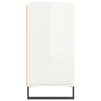 vidaXL Aparador 103,5x35x70 cm derivados de madeira branco brilhante