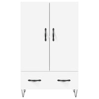 vidaXL Aparador alto 69,5x31x115 cm derivados de madeira branco