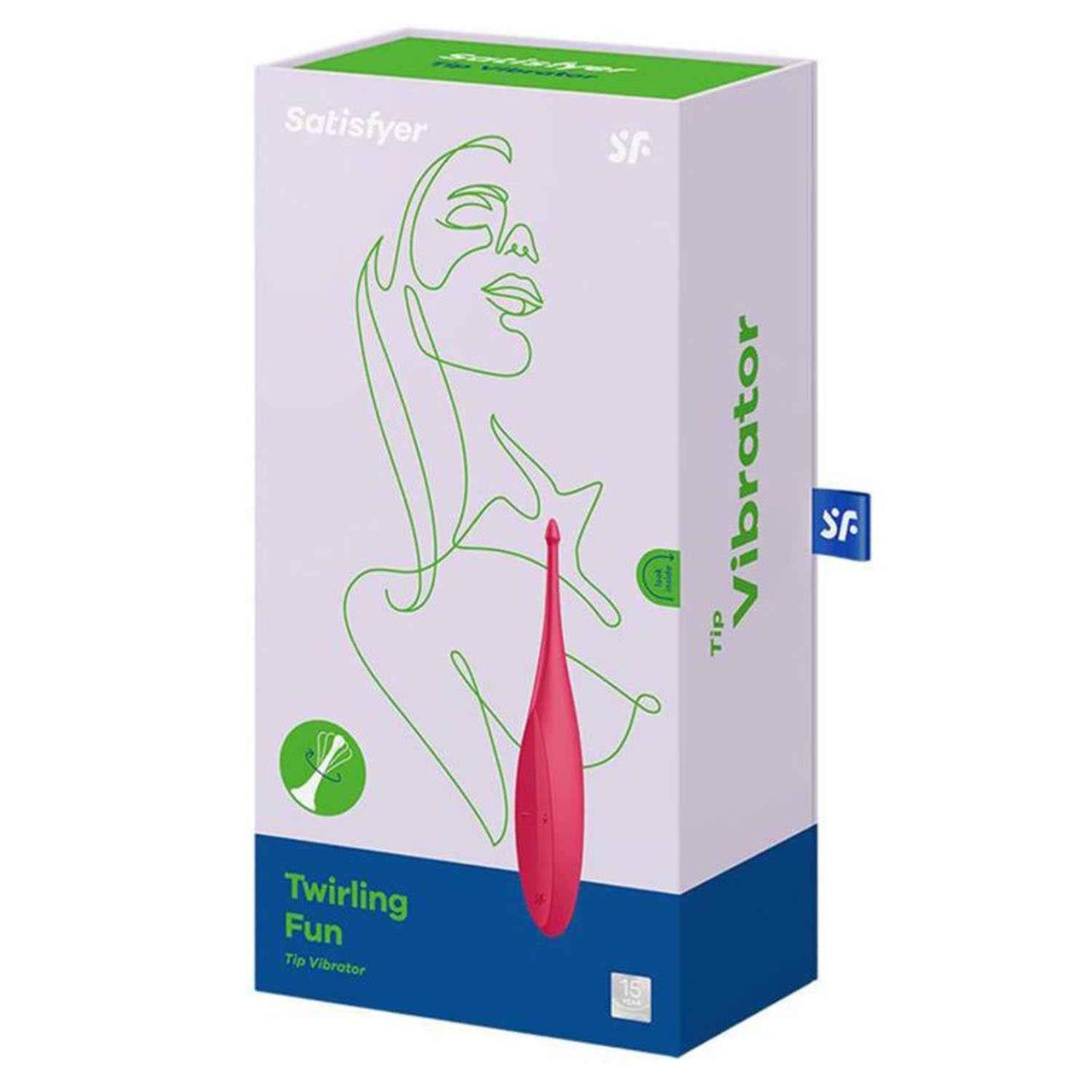 Satisfyer Twirling Fun Vibrador Rojo Amapola 1Un