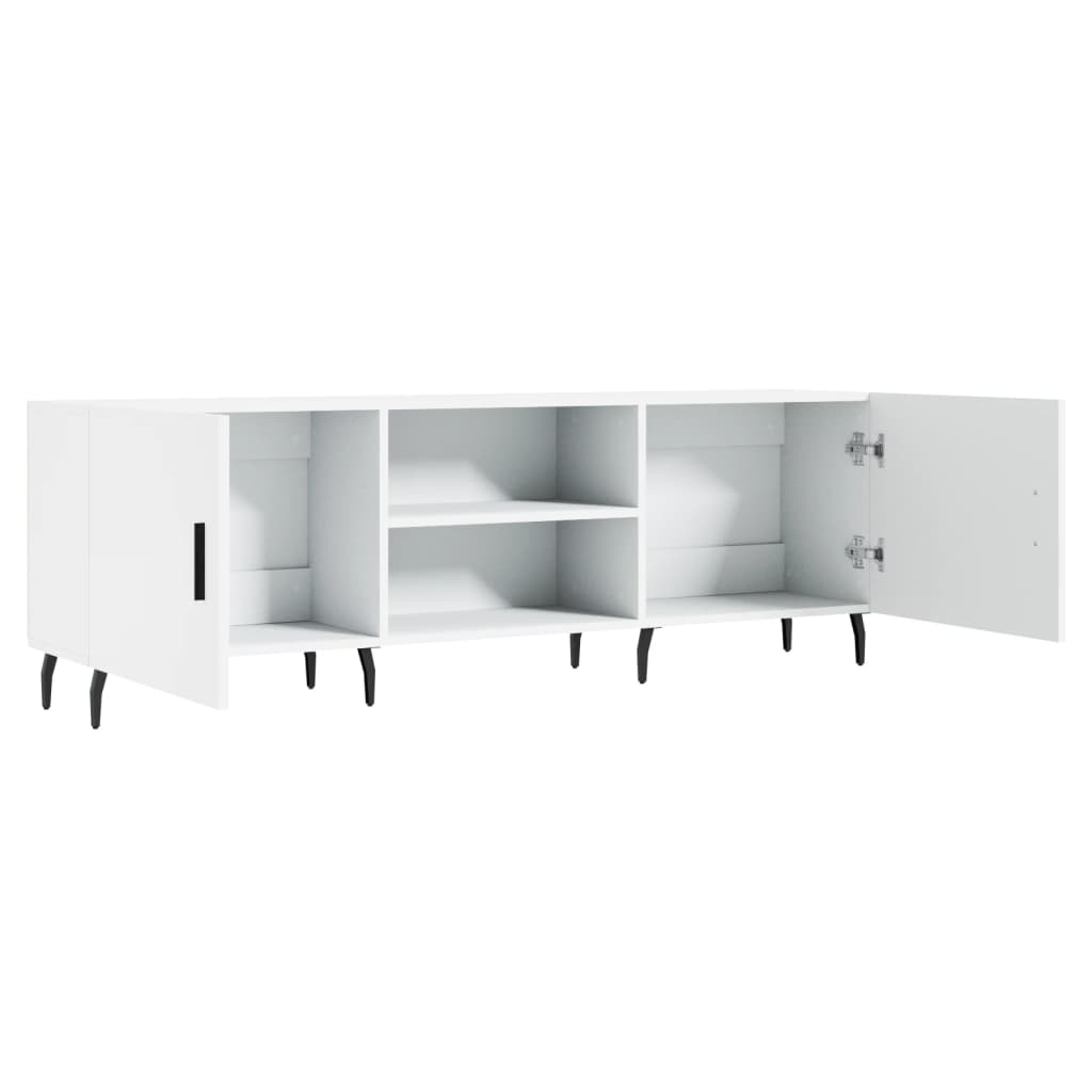 vidaXL Móvel para TV 150x30x50 cm derivados de madeira branco