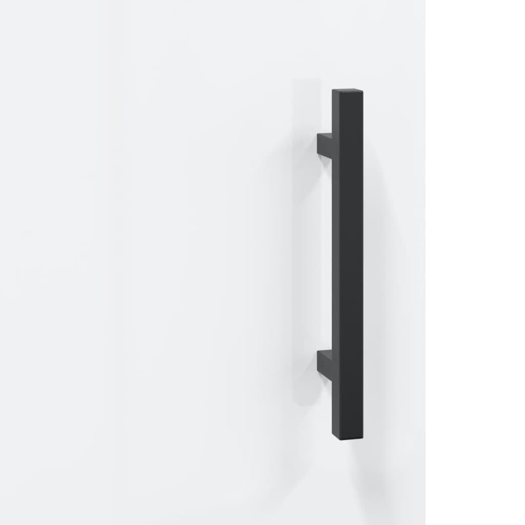 vidaXL Armário parede 34,5x34x90 cm derivados madeira branco brilhante