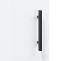 vidaXL Armário parede 34,5x34x90 cm derivados madeira branco brilhante