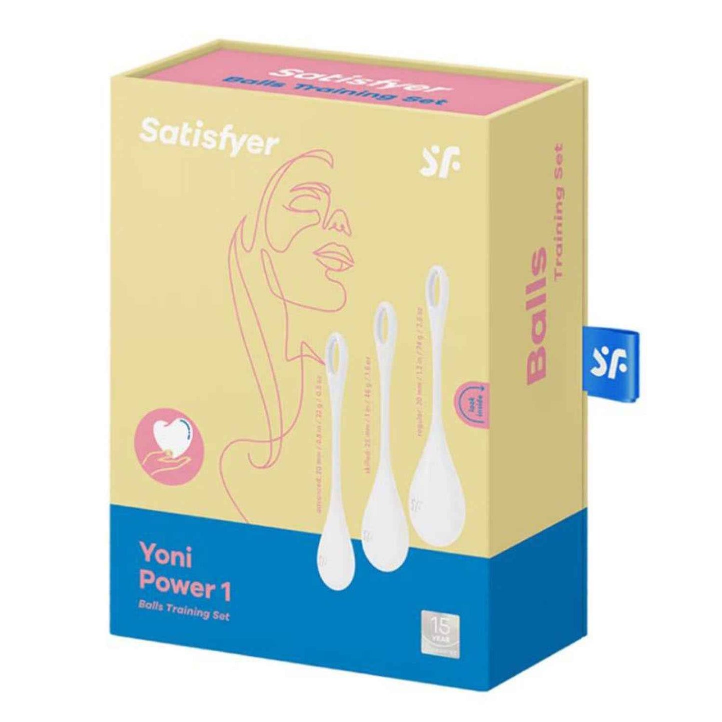 Satisfyer Yoni Power 1 Bolas Chinas Blanco 1Un