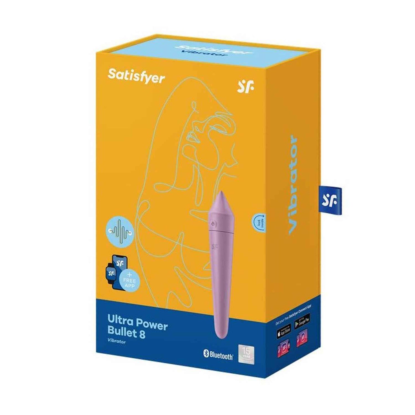 Satisfyer Ultra Power Bullet 8 Vibrador Lila 1Un