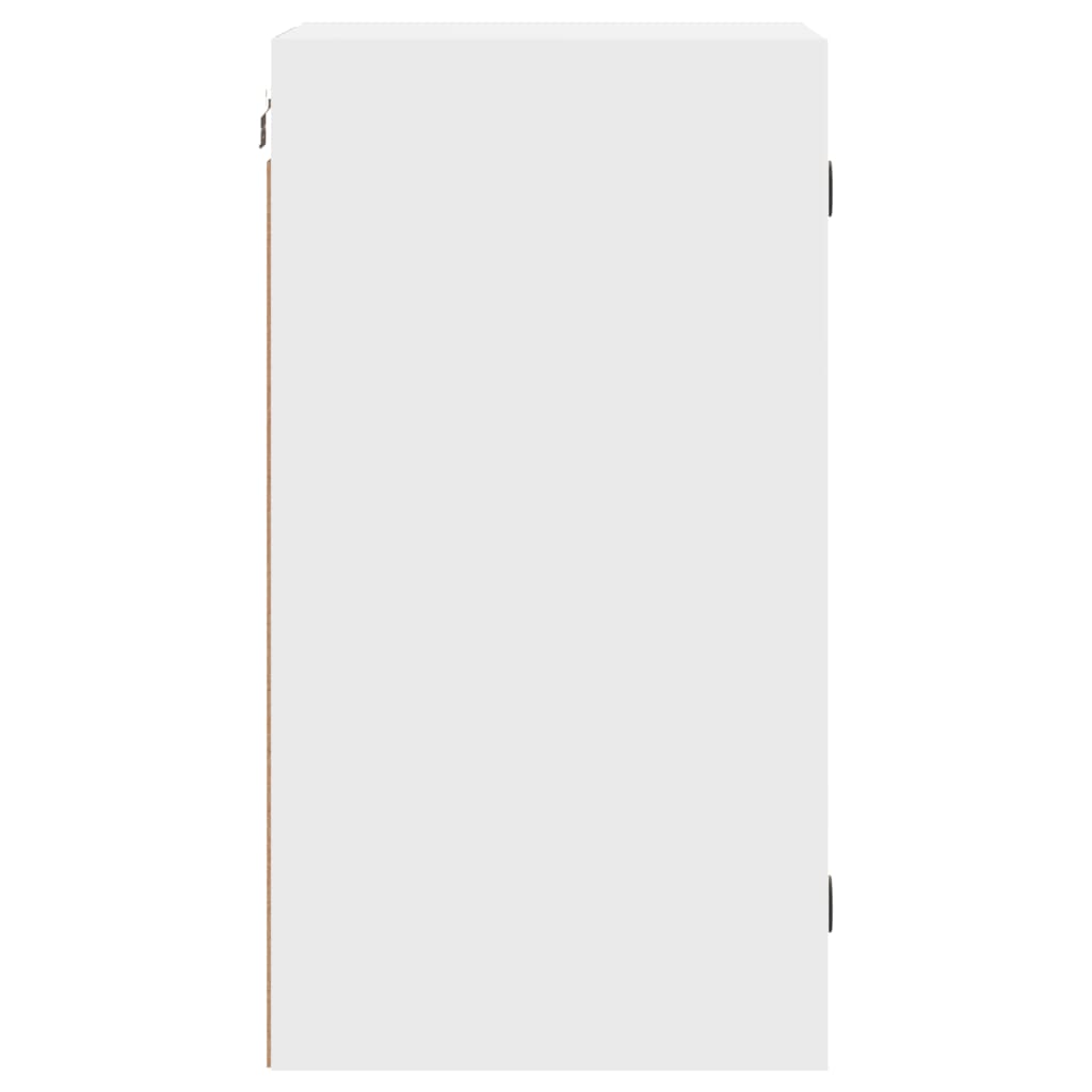 vidaXL Armário de parede c/ portas de vidro 35x37x68,5 cm branco