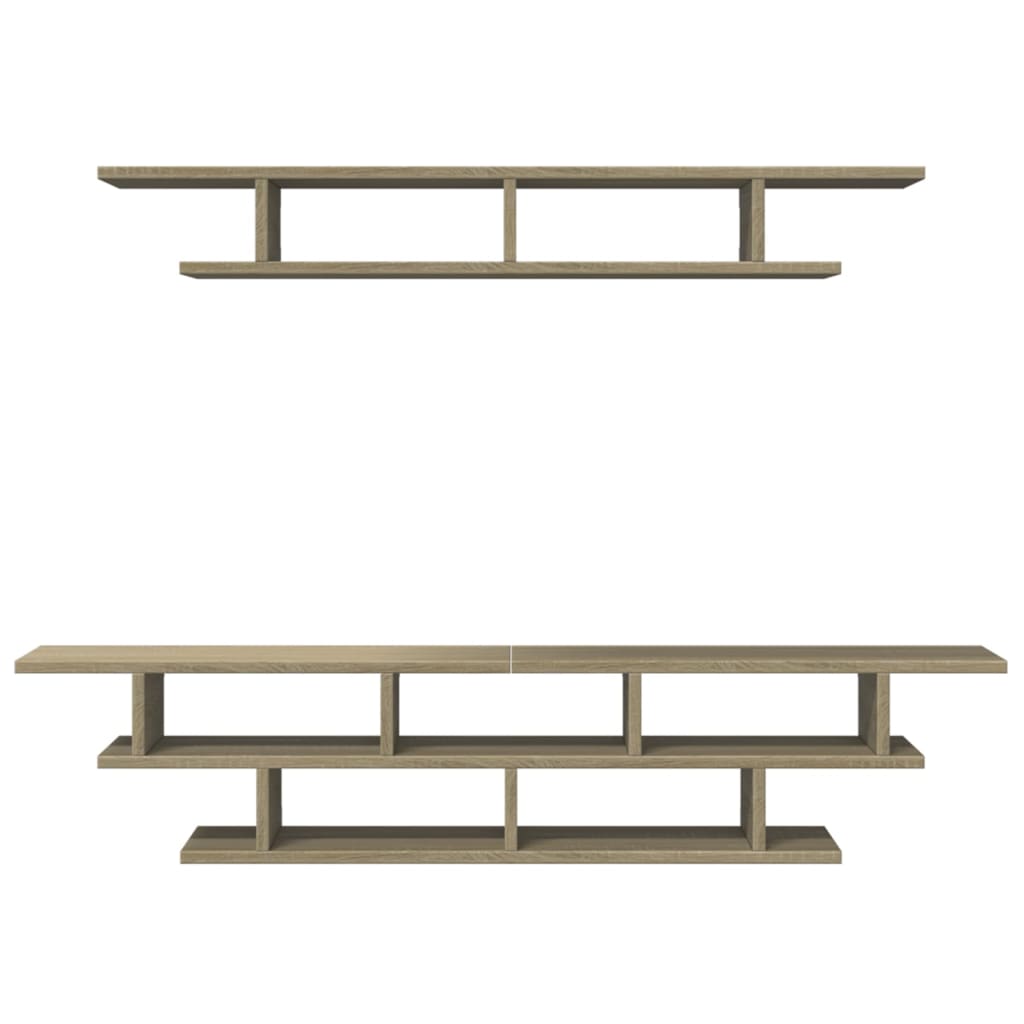 vidaXL Móveis de parede para TV derivados madeira carvalho sonoma
