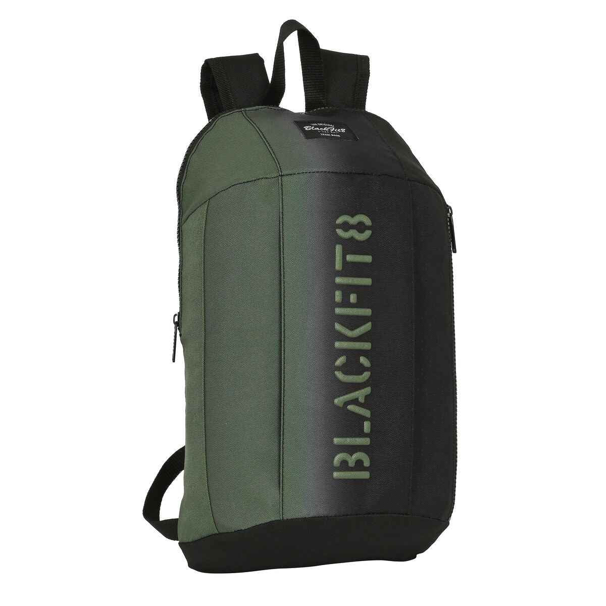 Mochila Infantil BlackFit8 Gradient Mini Preto Verde militar (22 x 39 x 10 cm)