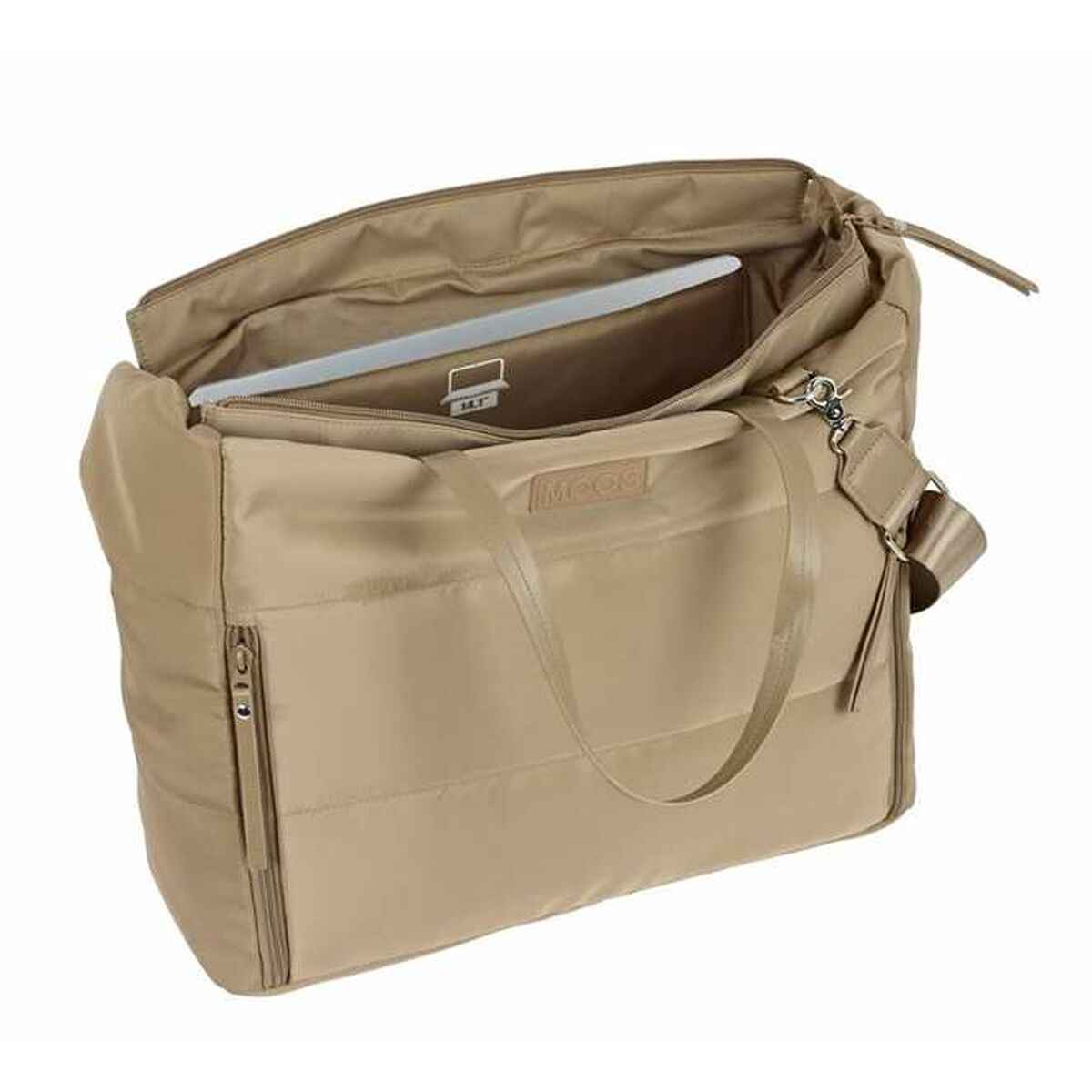 Bolsa Escolar Moos Camel 54 x 31 x 17 cm Acolchoado
