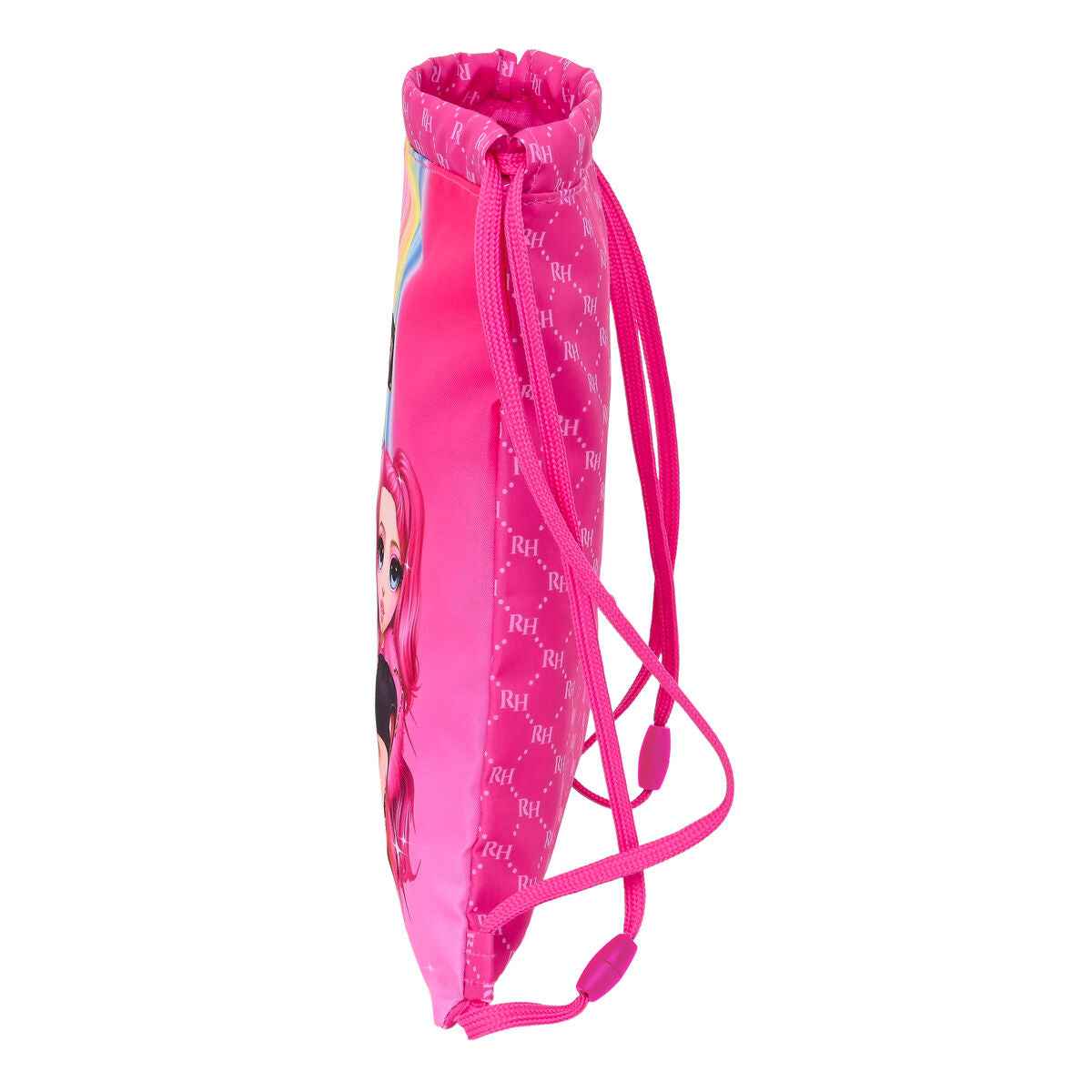 Mochila saco infantil Rainbow High Fúcsia 26 x 34 x 1 cm