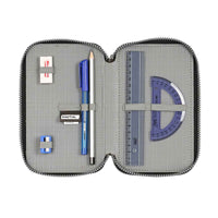 Estojo Escolar com Acessórios Safta Stone Preto 12.5 x 19.5 x 5.5 cm 36 Peças