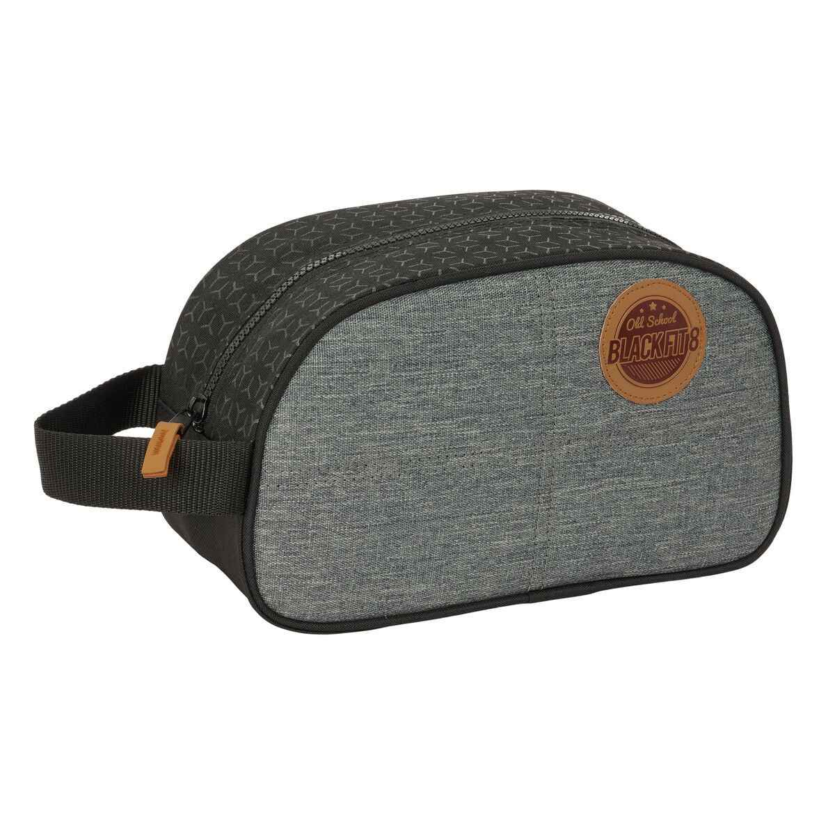 Nécessaire de Viagem BlackFit8 Old school Preto Cinzento Reciclável 26 x 15 x 12 cm