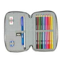 Estojo Duplo Batman Game over Preto 12.5 x 19.5 x 4 cm Estojo Duplo 29 Peças