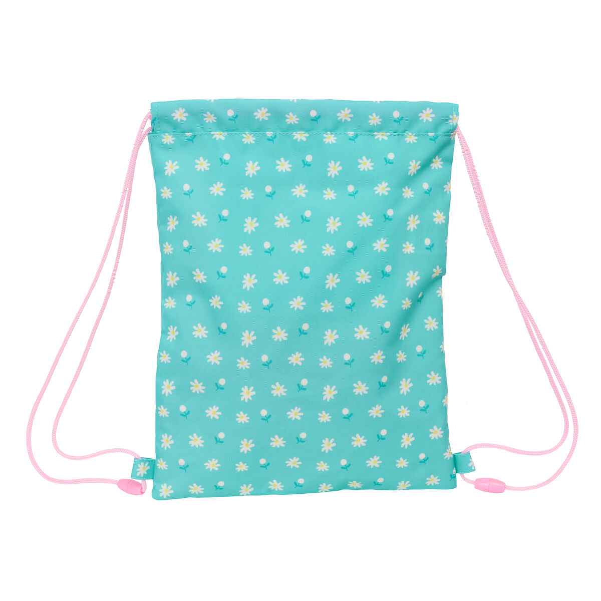 Saco Mochila com Cordas Peppa Pig Pretty flowers Amarelo Menta 26 x 34 x 1 cm