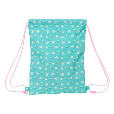 Saco Mochila com Cordas Peppa Pig Pretty flowers Amarelo Menta 26 x 34 x 1 cm