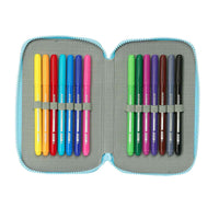 Estojo Duplo The Paw Patrol Pups rule Azul 12.5 x 19.5 x 4 cm 28 Peças