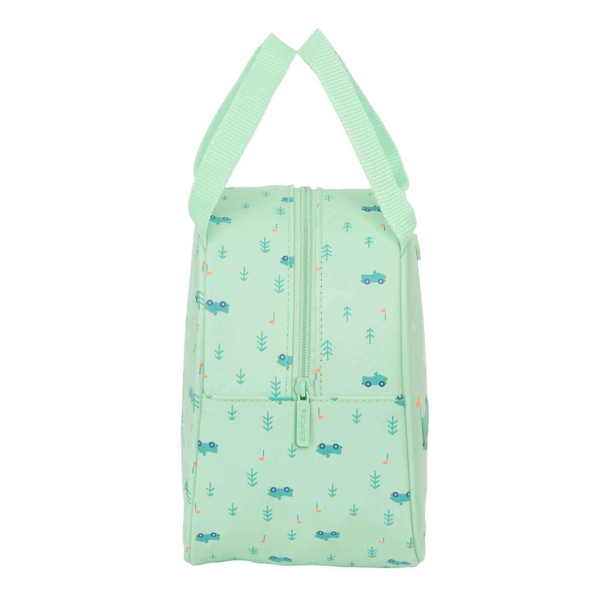 Porta-merendas Térmico Safta Carros Verde 19 x 22 x 14 cm