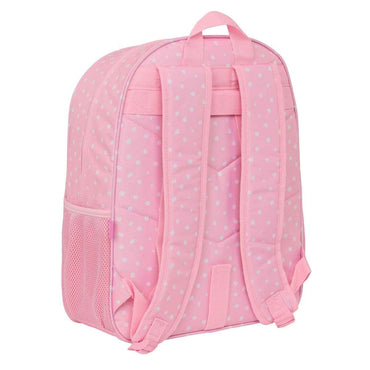 Mochila Escolar Glow Lab Sweet home Cor de Rosa 33 x 42 x 14 cm