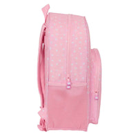 Mochila Escolar Glow Lab Sweet home Cor de Rosa 33 x 42 x 14 cm